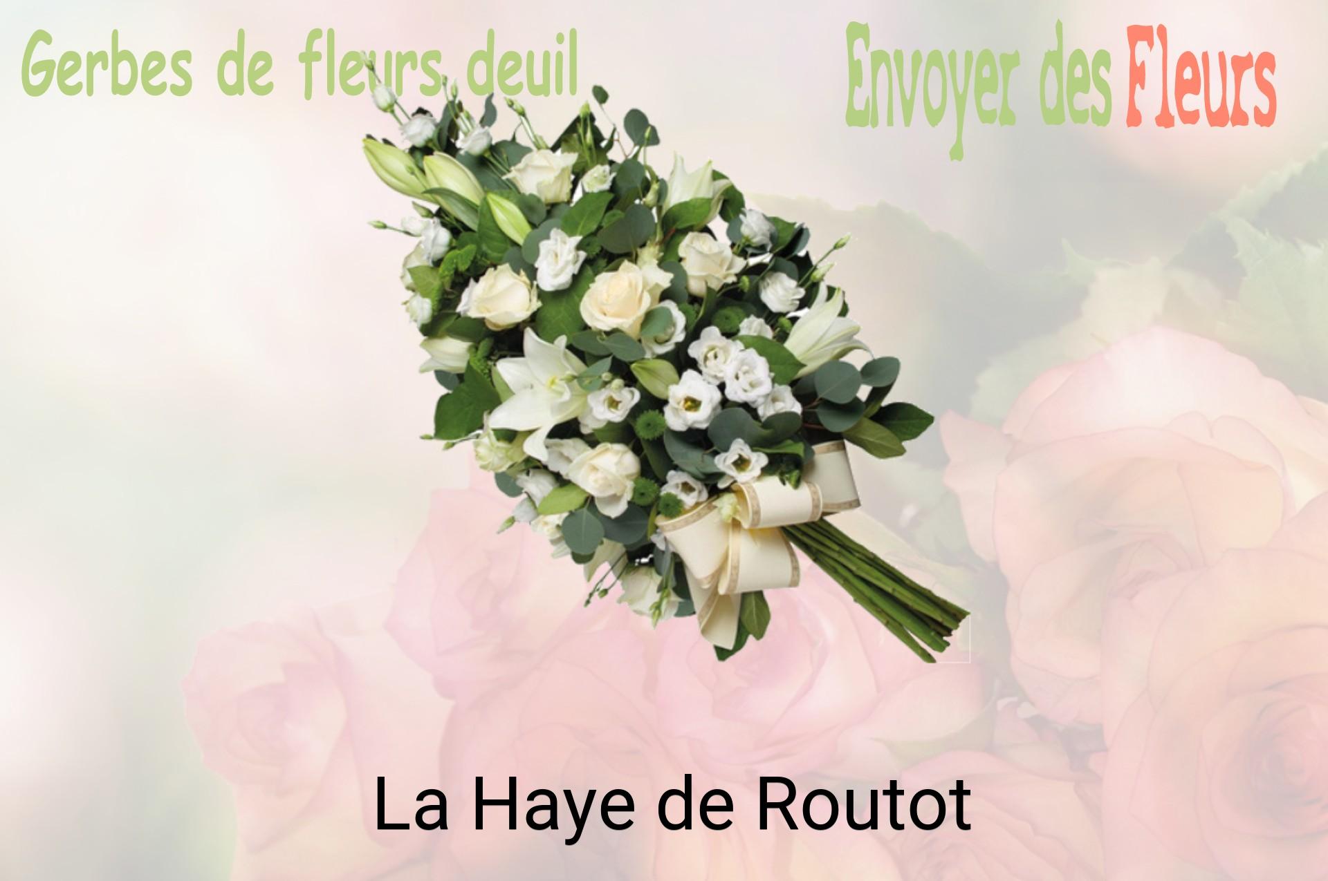 Gerbe de fleurs de deuil livrée à La Haye-de-Routot
